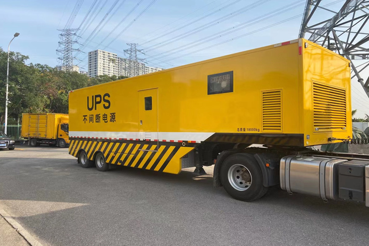 东光发电机租赁施工现场