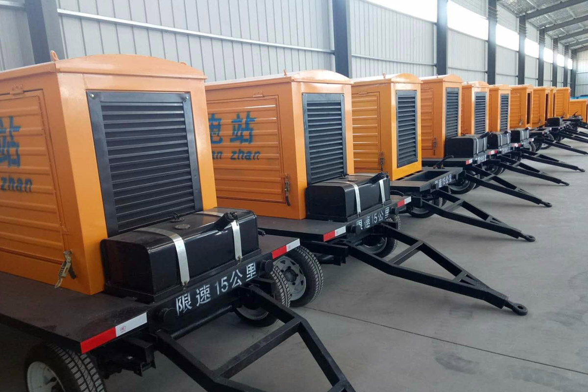 东光发电机租赁施工现场